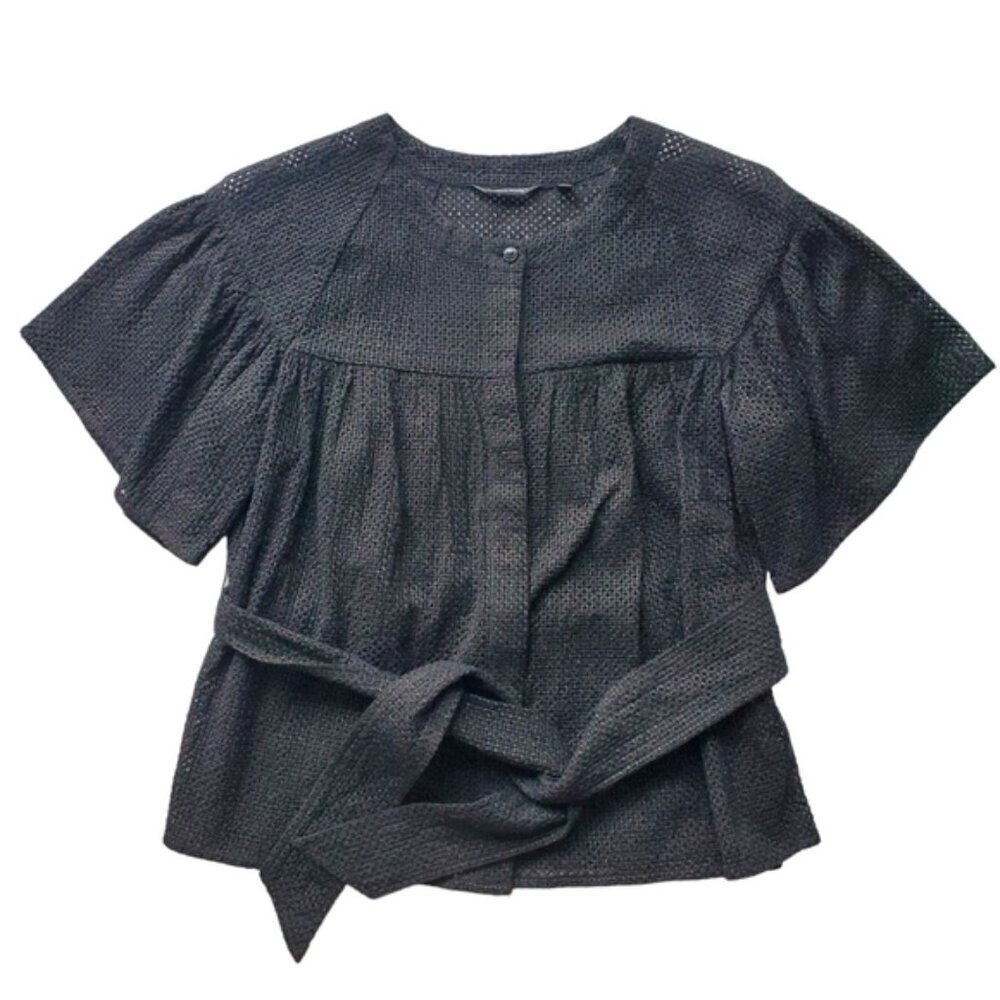 Samuel Dong Black Blouse Size M